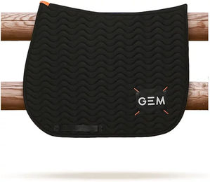 Produktbild von GEM Touc Touc Obstacle Satteldecke für Ponys aus 3D-Mesh in Schwarz