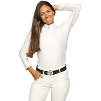 Produktbild von GEM Victor Reitshirt Damen mit langen Ärmeln Weiß Größe M