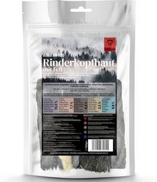 George & Bobs Rinderkopfhaut mit Fell 500g – Monoprotein Hundekauartikel aus Rind, getreidefrei und ohne Zusätze – Bild 1 von 6