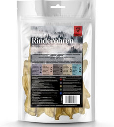Produktbild von George & Bobs Rinderohren Naturkauartikel Monoprotein Getreidefrei 500 g - 10 x 50 g