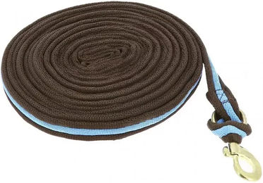 Produktbild von Gepolsterte Longe Norton in Braun mit Gurtband - 8 m