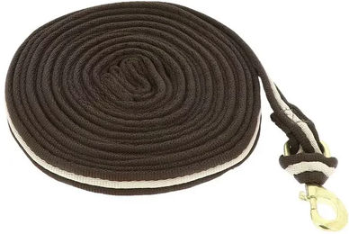 Gepolsterte Longe Norton Schleppleine in Braun - 8 m – Bild 1 von 2