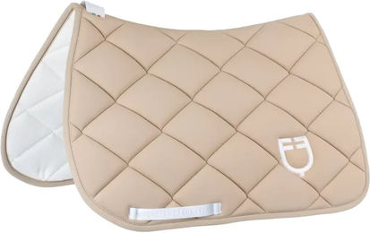 Produktbild von Gepolsterter Springsattelpad Equestro GP für Pferde in Beige