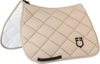 Produktbild von Gepolsterter Springsattelpad Equestro GP für Pferde in Beige