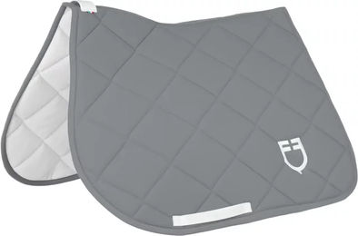 Produktbild von Gepolsterter Springsattelpad Equestro GP für Pferde in Grau