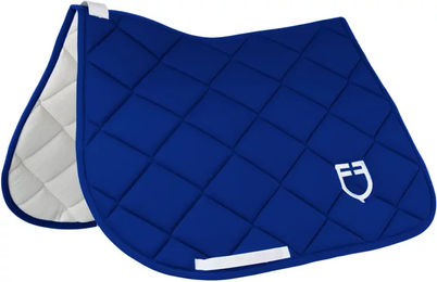 Produktbild von Gepolsterter Springsattelpad für Pferde Equestro GP Blau