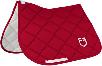 Produktbild von Gepolsterter Springsattelpad für Pferde Equestro GP Rot für Pony