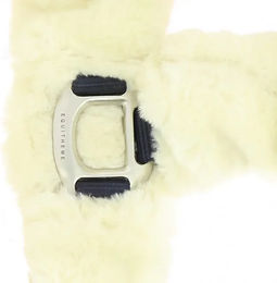 Produktbild von Gepolstertes Halfter Equithème Teddy aus Kunststoff in Blau oder Beige