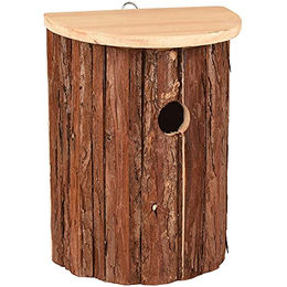 Produktbild von Gerson Flamingo Nistkasten aus Holz für Wildvögel wie Meisen und Spatzen in Natur Braun