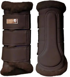 Produktbild von Geschlossene Gamaschen aus Kunstleder für Pferde von Equestrian Stockholm in Größe M