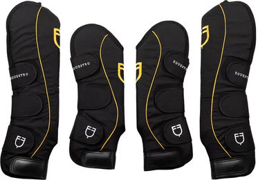 Produktbild von Geschlossene Gamaschen Equestro Pro Traveller Schwarz für Pferde