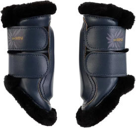 Produktbild von Geschlossene Gamaschen für Ponys von BR Equitation aus Kunstleder in Blau Bunt