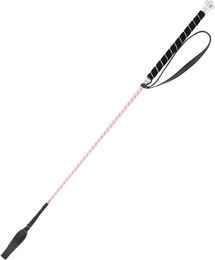 Produktbild von Gestreifte Equipage-Peitsche in Bunt und Rosa