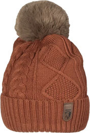 Produktbild von Gestrickte Mütze HORKA Unisex Braun aus Polyester für den Winter