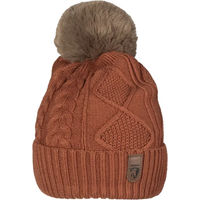 Produktbild von Gestrickte Mütze HORKA Unisex Braun aus Polyester für den Winter