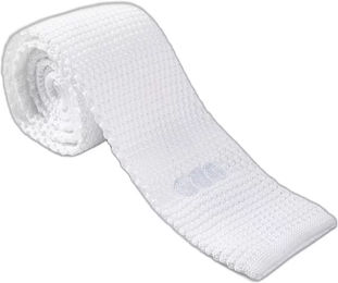 Produktbild von Gestrickte Reitkrawatte Premier Equine aus Seide in Weiß