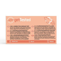 Produktbild von GetTested 3-in-1 Pferde-Zeckenkrankheiten-Test