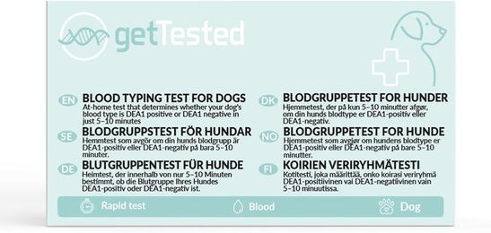 Produktbild von GetTested Blutgruppen-Test für Hunde