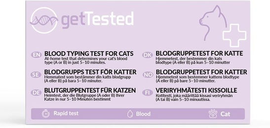 Produktbild von GetTested Blutgruppen-Test für Katzen