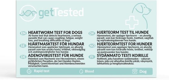 Produktbild von GetTested Herzwurm-Test für Hunde