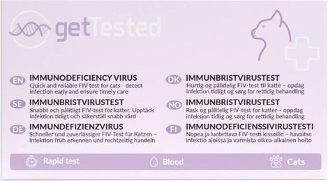 Produktbild von GetTested Immundefizienz-Test für Katzen - FIV Antikörper-Schnelltest-Kit