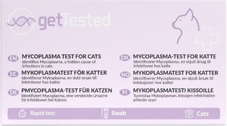 Produktbild von GetTested Mycoplasma-Test für Katzen zur Untersuchung der Atemwege