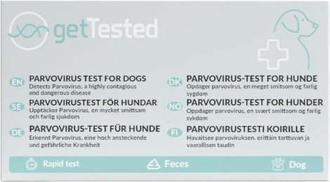 Produktbild von GetTested Parvovirus-Test für Hunde für alle Altersstufen
