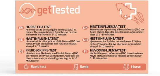 Produktbild von GetTested Pferdegrippe-Test für Pferde