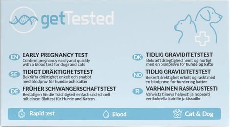 Produktbild von GetTested Schwangerschaftstest für Hunde und Katzen Bluttest zur frühen Trächtigkeitserkennung