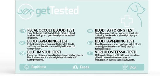 Produktbild von GetTested Test auf okkultes Blut im Stuhl für Hunde
