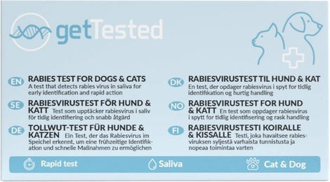 Produktbild von GetTested Tollwut-Test für Hunde und Katzen