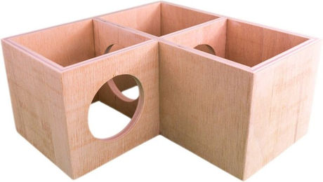 Getzoo Eckhaus Murmel Nagerhaus aus Holz für Hamster und Rennmäuse – Bild 1 von 9