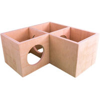 Produktbild von Getzoo Eckhaus Murmel Nagerhaus aus Holz für Hamster und Rennmäuse