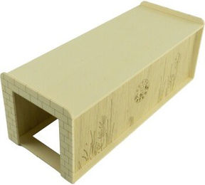 Getzoo Holztunnel Spielzeug für Hamster und Mäuse 30 cm beige – Bild 1 von 2