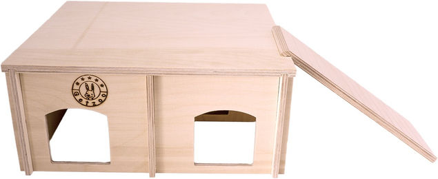 Getzoo Nagerapartment aus Holz als Nest und Häuschen für Hamster und Mäuse – Bild 1 von 3