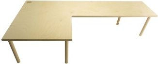 Getzoo Rennbahn Links XXL aus Holz in Natur Beige 96x47x21cm – Bild 1 von 3