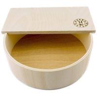 Produktbild von Getzoo Sandbad Buddelkiste aus Naturholz für Hamster XS mit eckigem Deckel - 21 cm