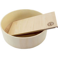 Produktbild von Getzoo Sandbad für Hamster aus Holz mit eckigem Deckel Größe M Ø 30 cm