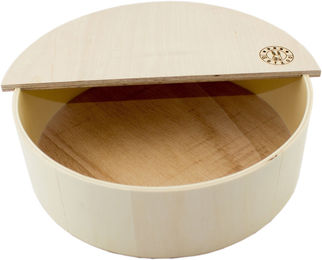 Getzoo Sandbad M mit rundem Deckel aus Holz für die Krallenpflege - 1 Stk. – Bild 1 von 6