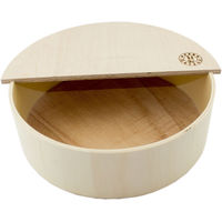 Produktbild von Getzoo Sandbad M mit rundem Deckel aus Holz für die Krallenpflege - 1 Stk.
