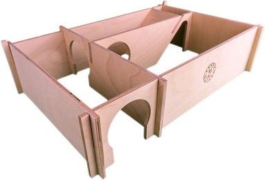 Getzoo Wohnlabyrinth Zany Nagerhaus aus Naturholz für Hamster und Mäuse – Bild 1 von 3