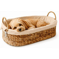 Produktbild von Geuther Hundekorb aus natürlicher Wasserhyazinthe und Bio-Baumwolle
