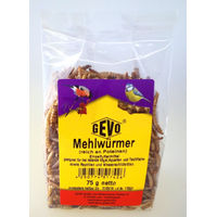 Produktbild von Gevo Getrocknete Mehlwürmer Insektenfutter für Geflügel 75g - 75 g