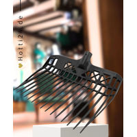 Produktbild von GEWA Bollengabel Dunggabel ECO klein aus Kunststoff Schwarz