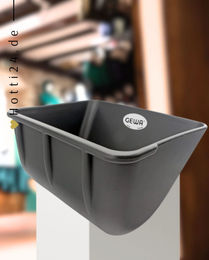 Produktbild von GEWA Futtertrog aus Kunststoff Grau 14 Liter