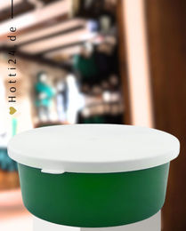 Produktbild von GEWA Pferde Müsli Schale mit Deckel aus Kunststoff Grün 10kg
