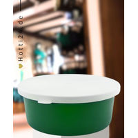 Produktbild von GEWA Pferde Müsli Schale mit Deckel aus Kunststoff Grün 10kg