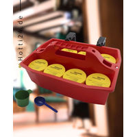 Produktbild von GEWA Wochenplaner XL für Zusatzfutter und Medikamente aus Kunststoff in Rot