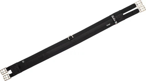 Produktbild von Gewebter Sattelgurt mit Gummi von Umbria Equitazione Schwarz 125 cm