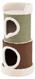 GIANTEX Kratztonne für Katzen mit 3 Etagen in Grün und Braun, 85 cm – Bild 1 von 3